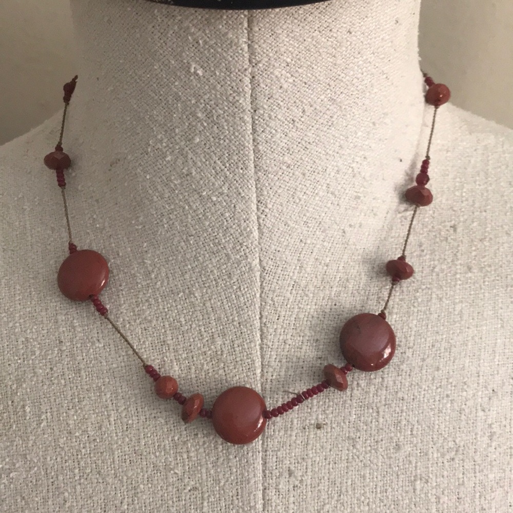 Beautiful burnt brown necklace